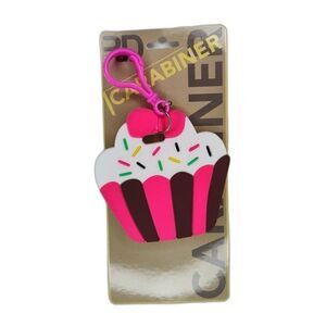 Silicone Luggage Tag Sprinkled Cupcake